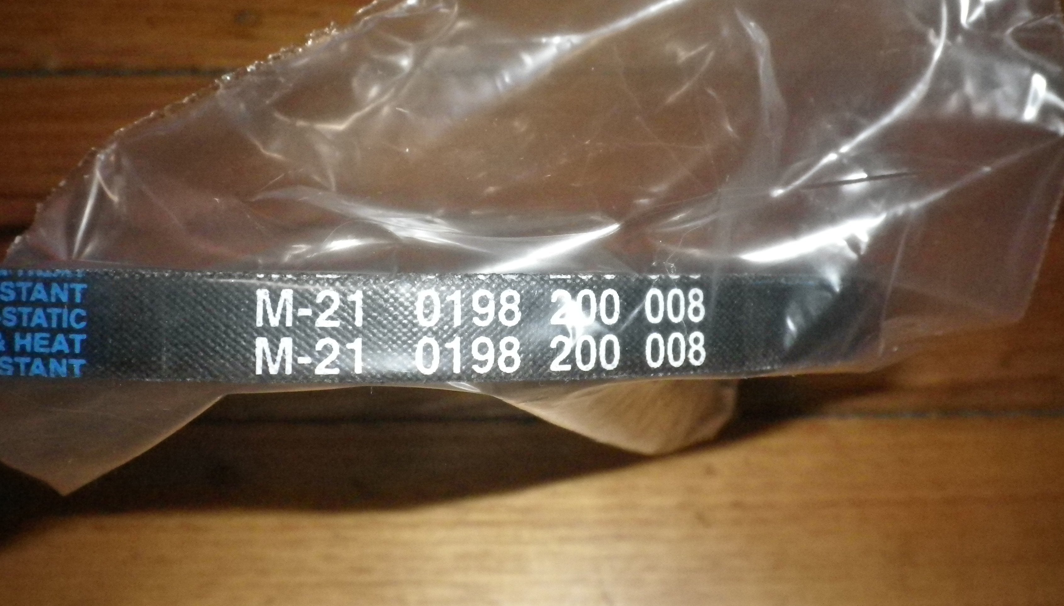 Simpson SWT Series M21 Washer Drive Belt - Part # 4055678975