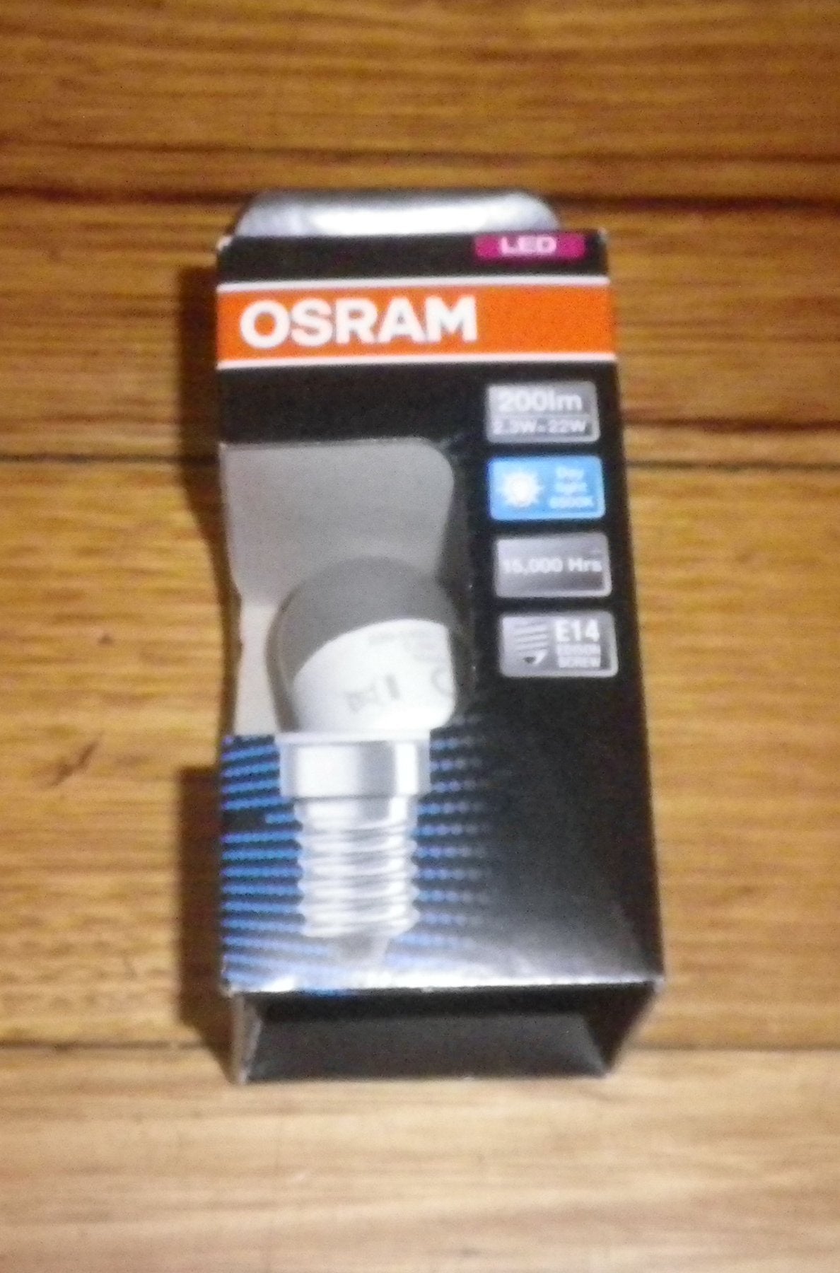 Osram 2.3Watt SES Miniature LED Daylight Fridge Globe - Part # 509580