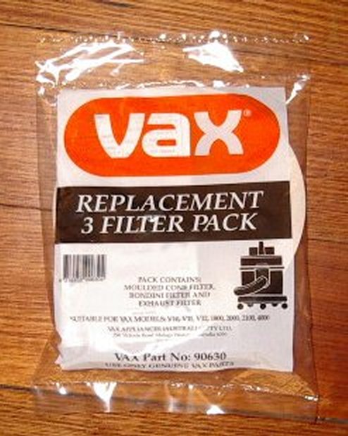 Genuine 3-Pack Filter for Vax V10 - V12, 2000, 4000 Models (Part # VX90630)