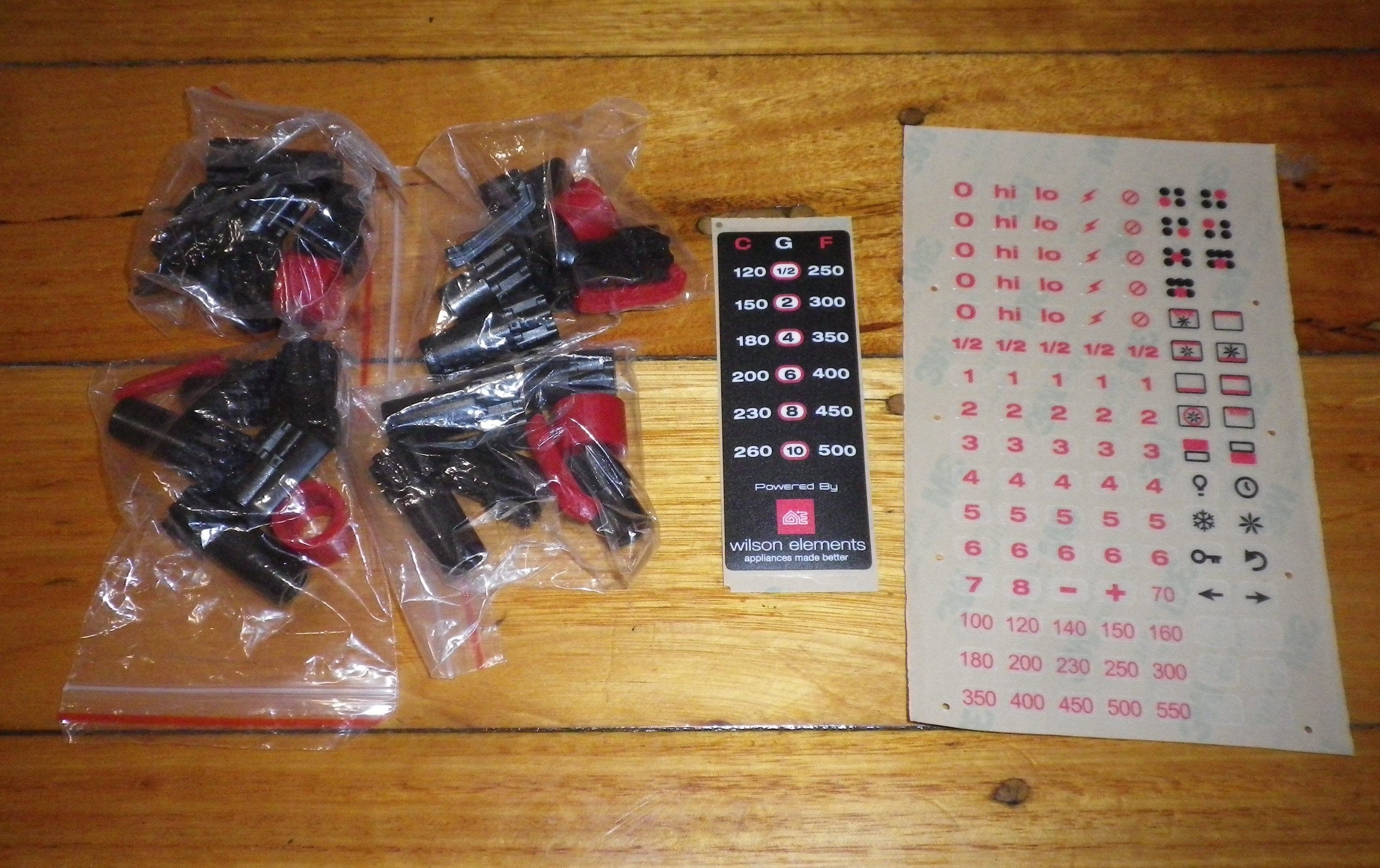 4-Piece Chrome Control Knob Kit for Gas or Electric Stoves, Part No. UK-40C4