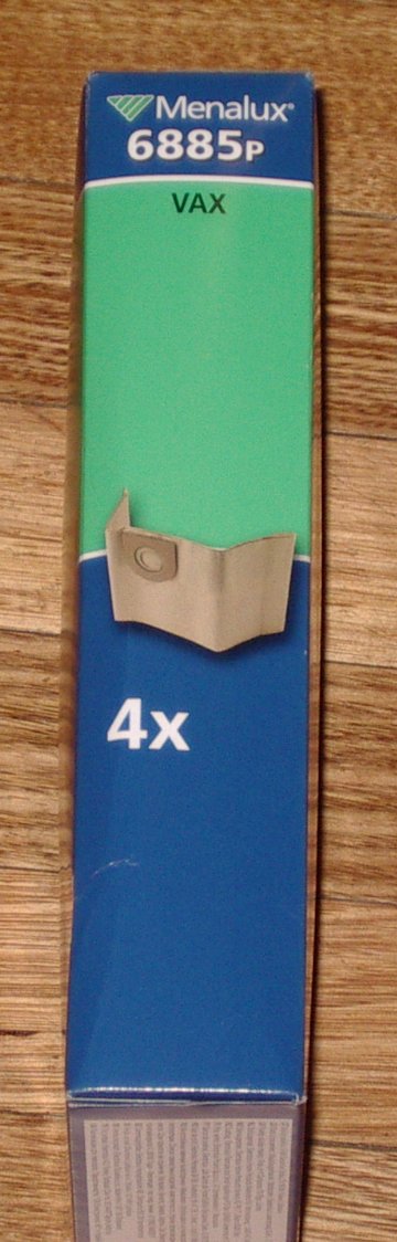 High - Quality Disposable Vax Sukka and Powa 4000 Vacuum Cleaner Replacement Bags - Menalux Part # 6885P