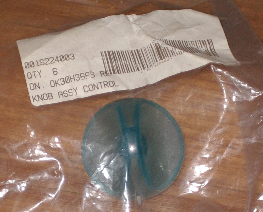 Large Blue-Green Plastic Control Knob for Simpson Esprit K-Series Washers - Part 0019224003