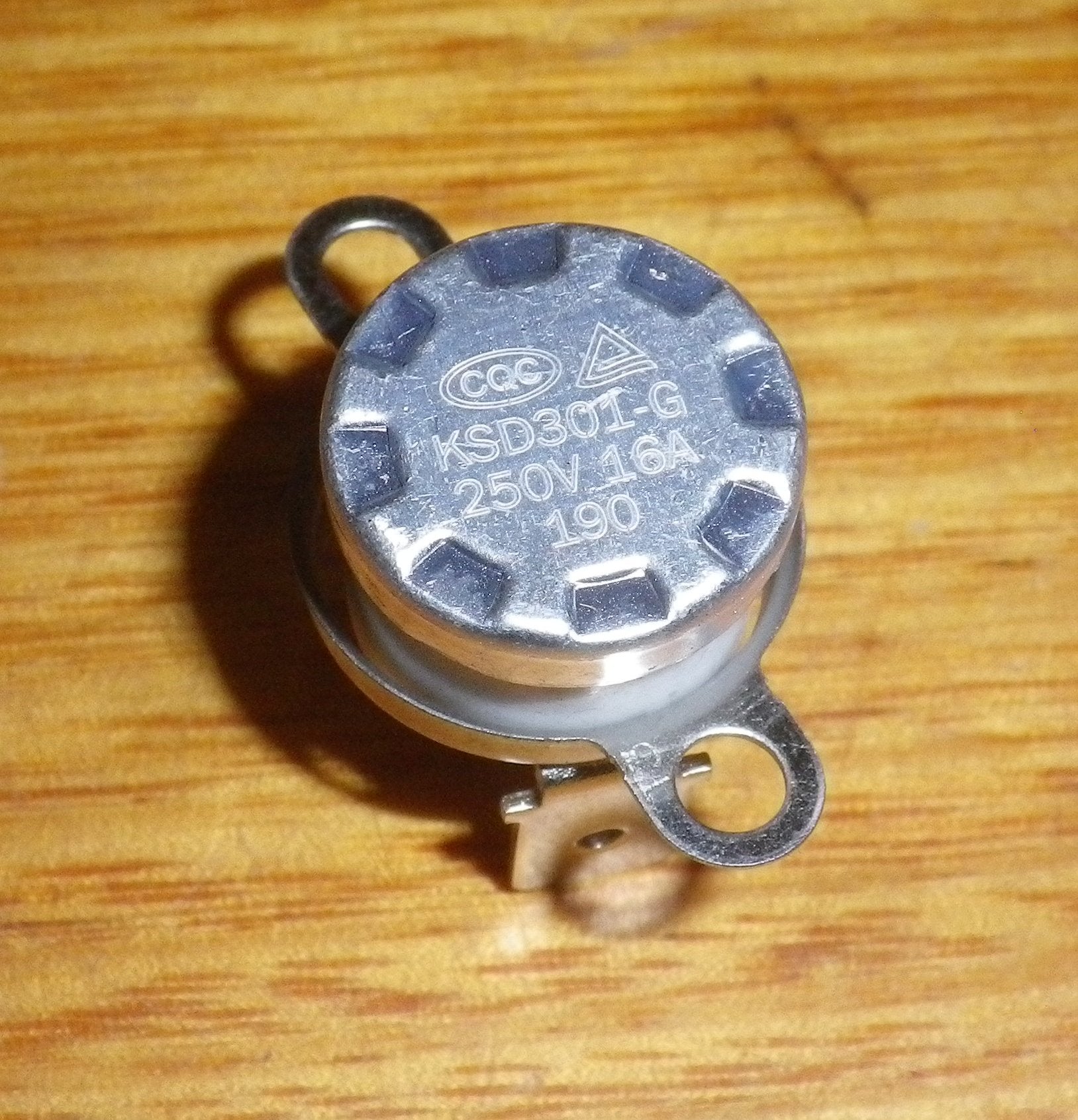 Westinghouse Klixon Safety Thermal Cutout Thermostat - 16 Ampere, 190 Degree Celsius, Normally Closed, Part # 4055472338