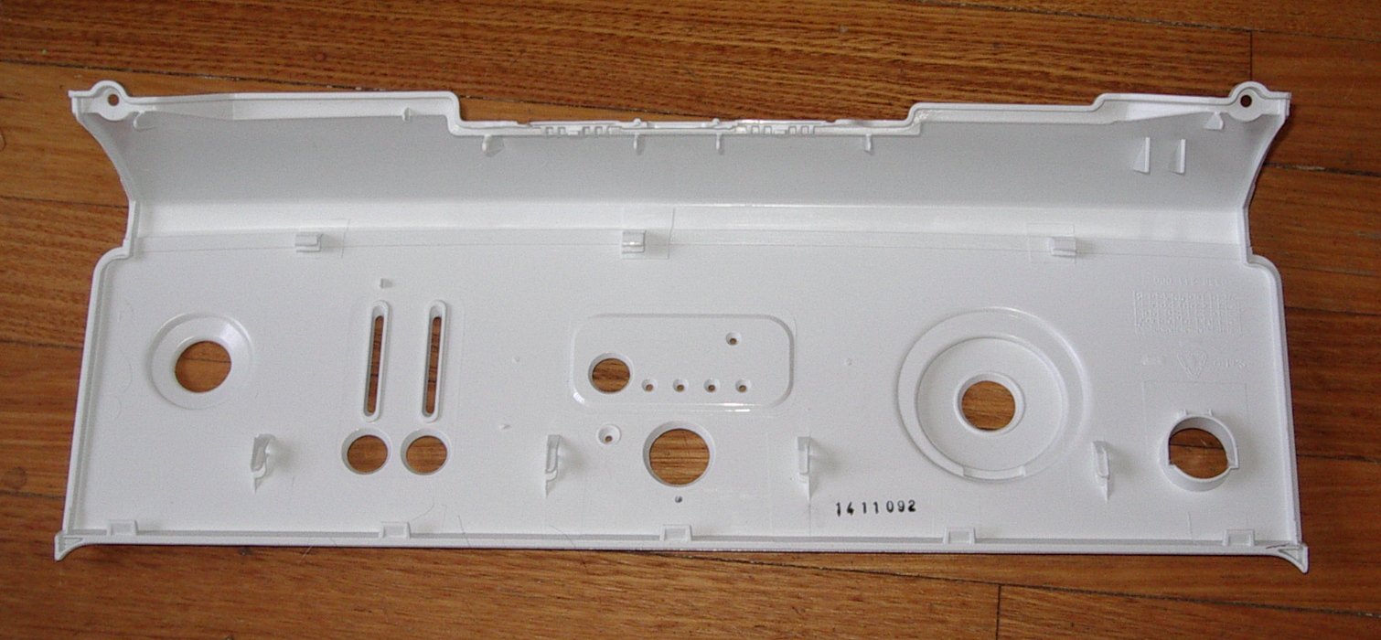 Simpson Eziset SWT552SA Front Panel Escutcheon - Replacement Part for Late Simpson EZI Sensor 552 Top Loader Washing Machine (Part # 119603800)