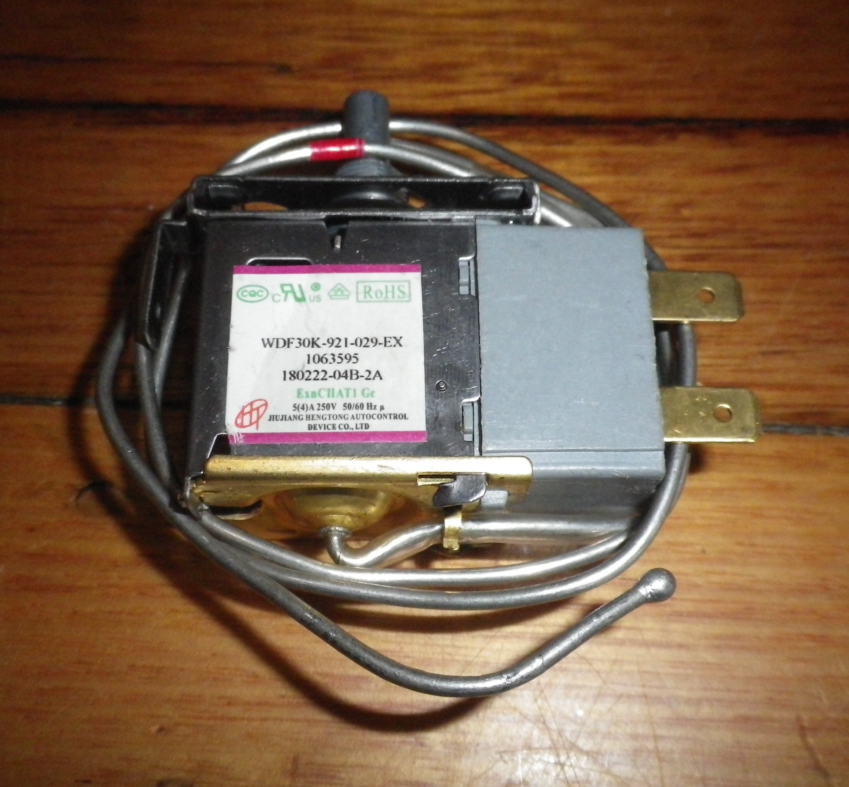 Westinghouse Asian-Style Bar Fridge Thermostat - Part #1063595, WDF30K-921-029-EX