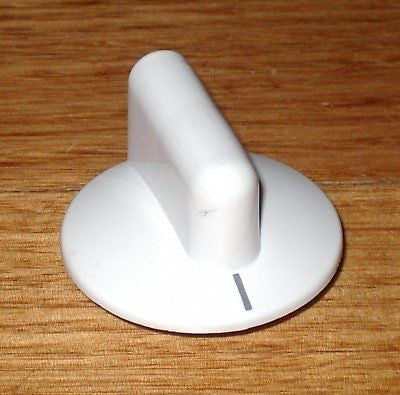 Simpson Nova White Electric Stove Control Knob - Genuine Replacement Part # 0019007682