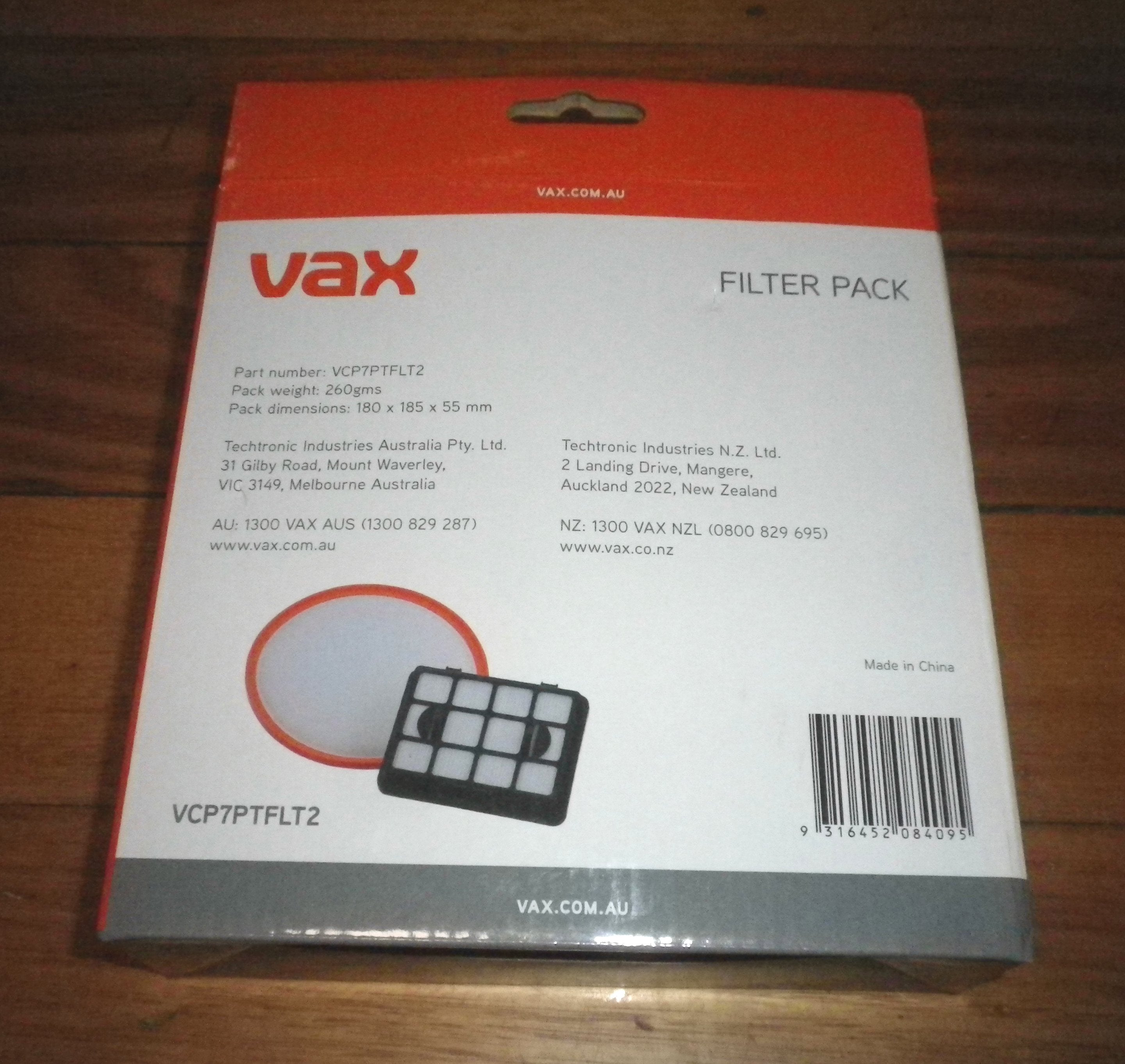 Vax Power 7 V2 Genuine Pet Antibacterial Hepa Filter Set - Part No. VCP7PTFLT2