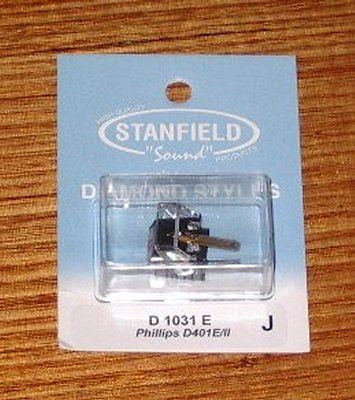 High - Quality Compatible Elliptical Turntable Stylus for Philips D401E/II - Stanfield Part Number D1031E