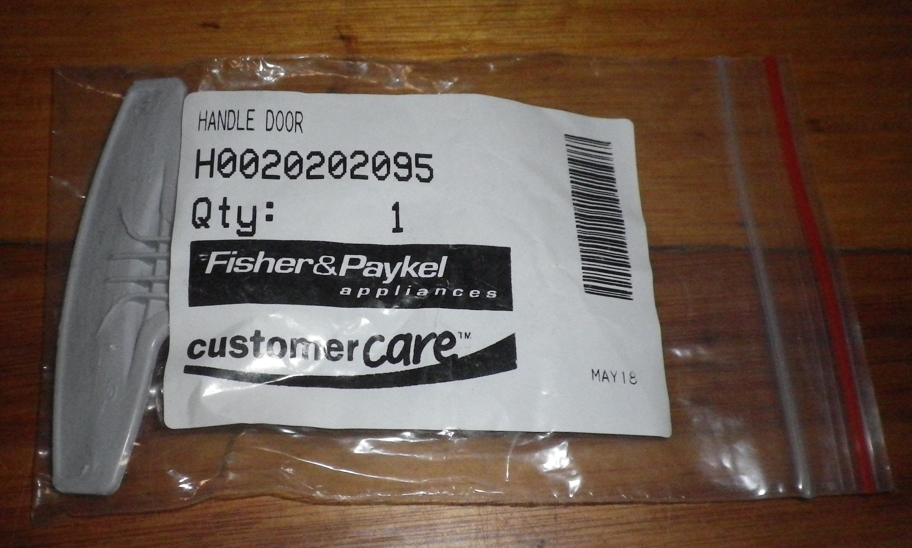 Haier Front Loader Washing Machine Door Handle Lever - Part # H0020202095 for HWM1070KFL, HWM1270KFL