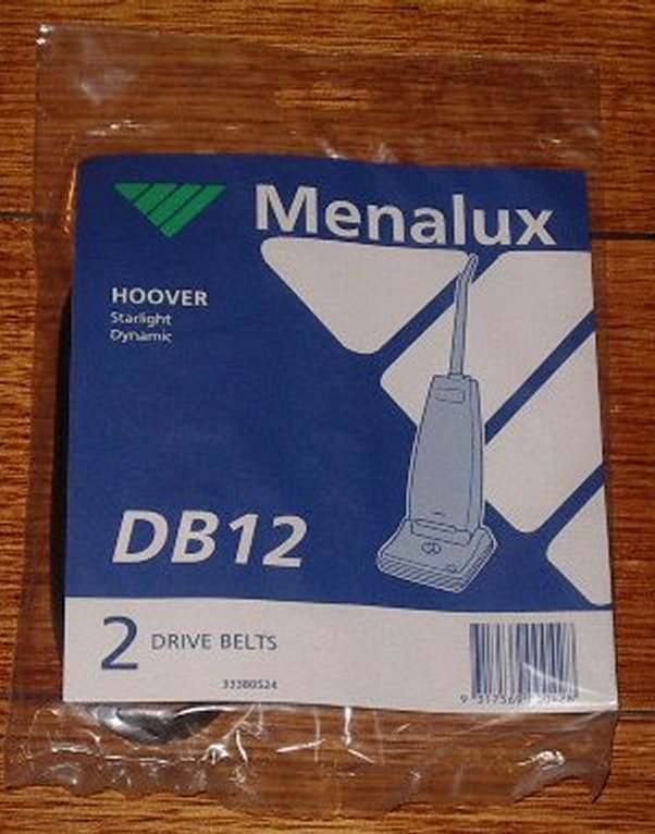 Hoover Starlight and Powerdrive Vacuum Cleaner Brush Roller Drive Belts - Pack of 2, Part Number DB12