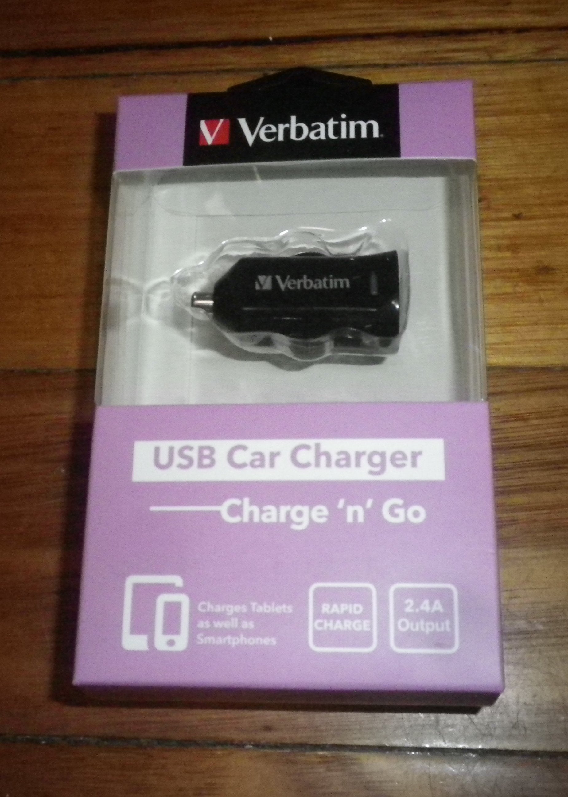 High - Performance 2.4Amp USB Car Charging Adaptor for Various Tablets, Smartphones, iPhones, iPads & iPods - Part # ELI1015