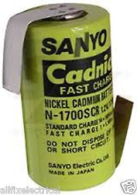 Fast Charge Tagged Sub-C Nickel Cadmium Rechargeable Battery with 2500mAh Capacity - Part # CAD615