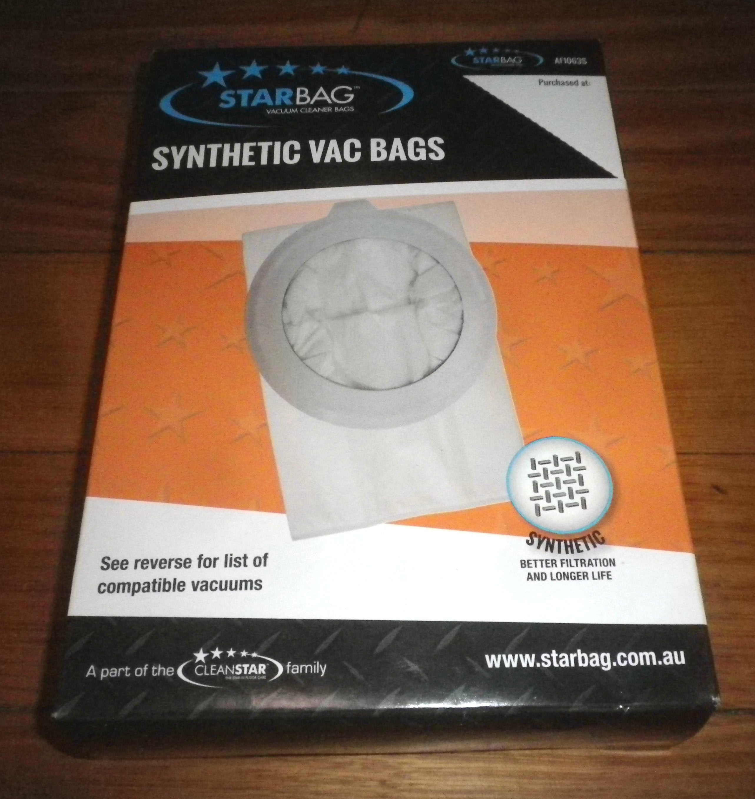 Premium Synthetic Backpack Vacuum Cleaner Bags Compatible with Nilfisk GD5 and GD10 - Pack of 5 (Part # AF1063S)