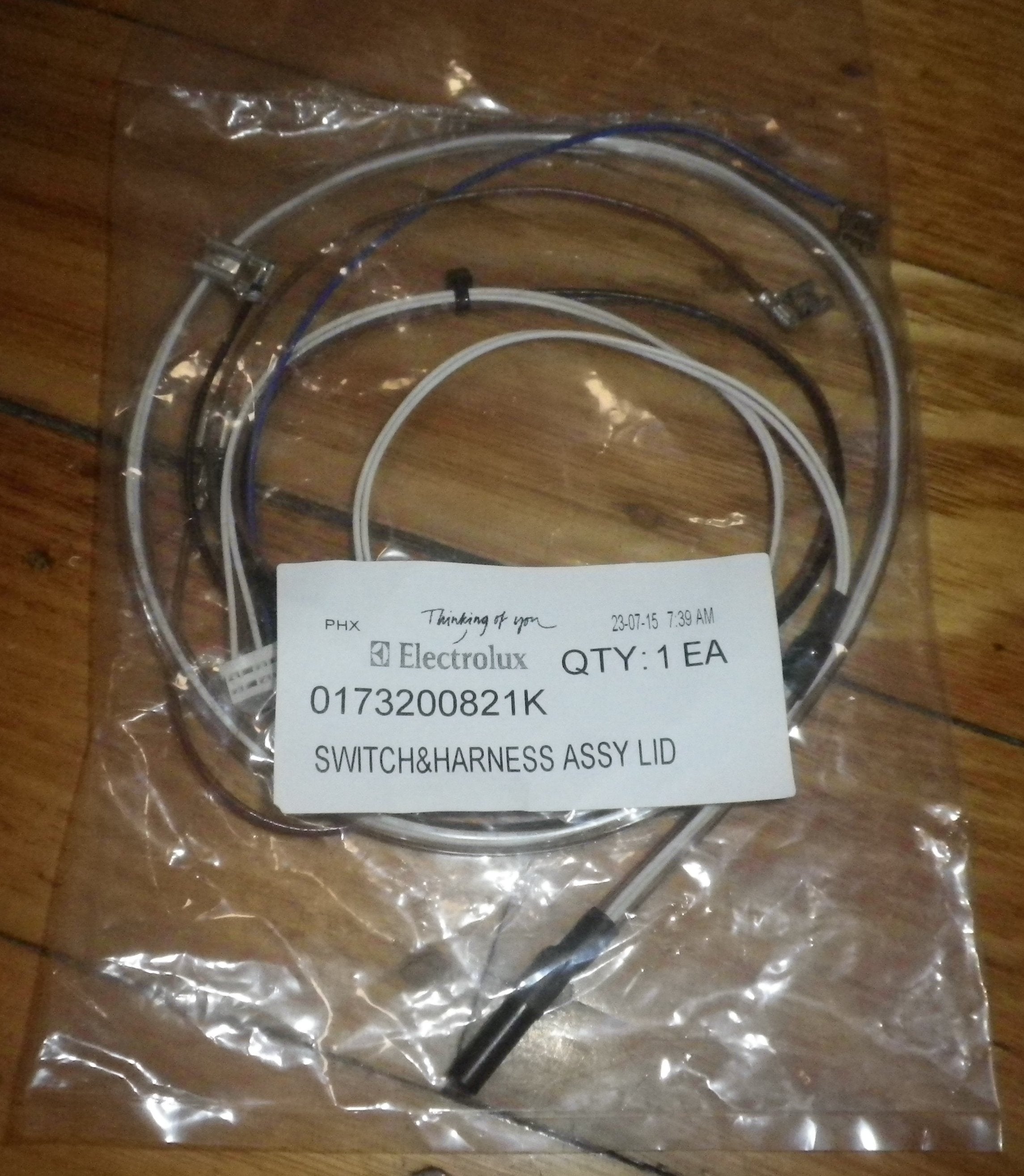 Genuine Simpson Eziset 22S750L, 22S950L Series Lid Switch & Harness - Part # 0173200821K