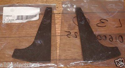 Simpson Nova 2001 Dark Brown Plastic Control Panel End Components - Genuine Parts # 0160003424 & 0160003425 for Select Older Electric and Gas Stoves