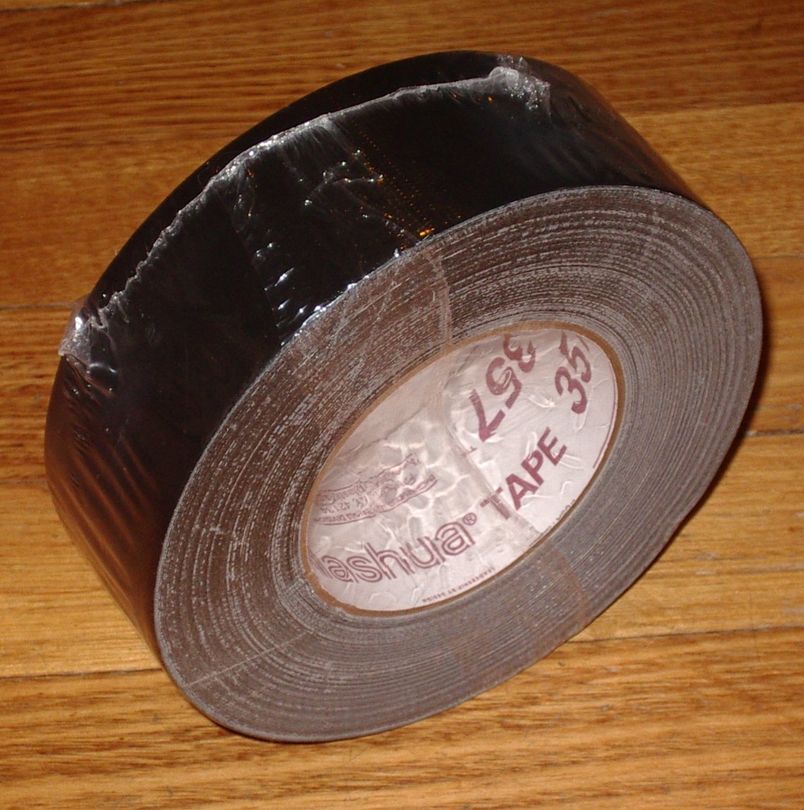 Industrial-Grade Nashua 357 Black Gaffer Tape, Measuring 40 Meters by 48 Millimeters - Part Number GAF357BK