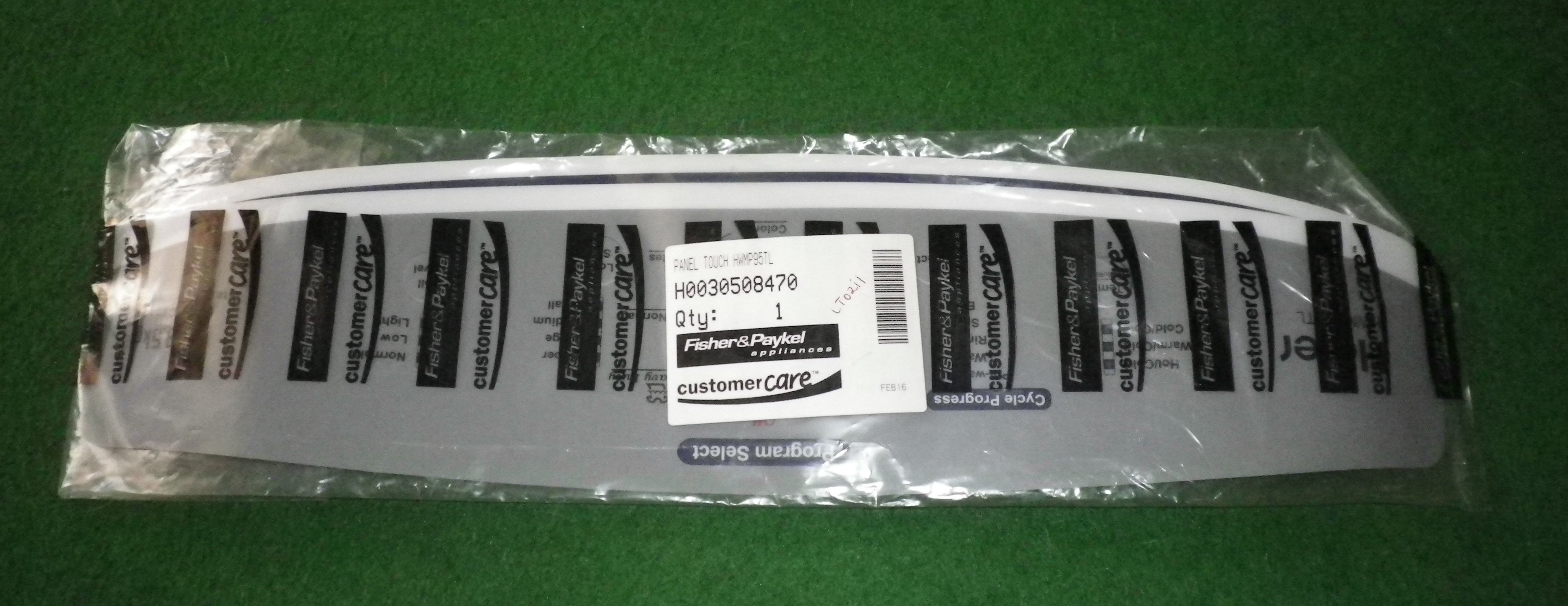 Haier 9.5Kg HWMP95TLU Front Panel Decal - Part # H0030508470
