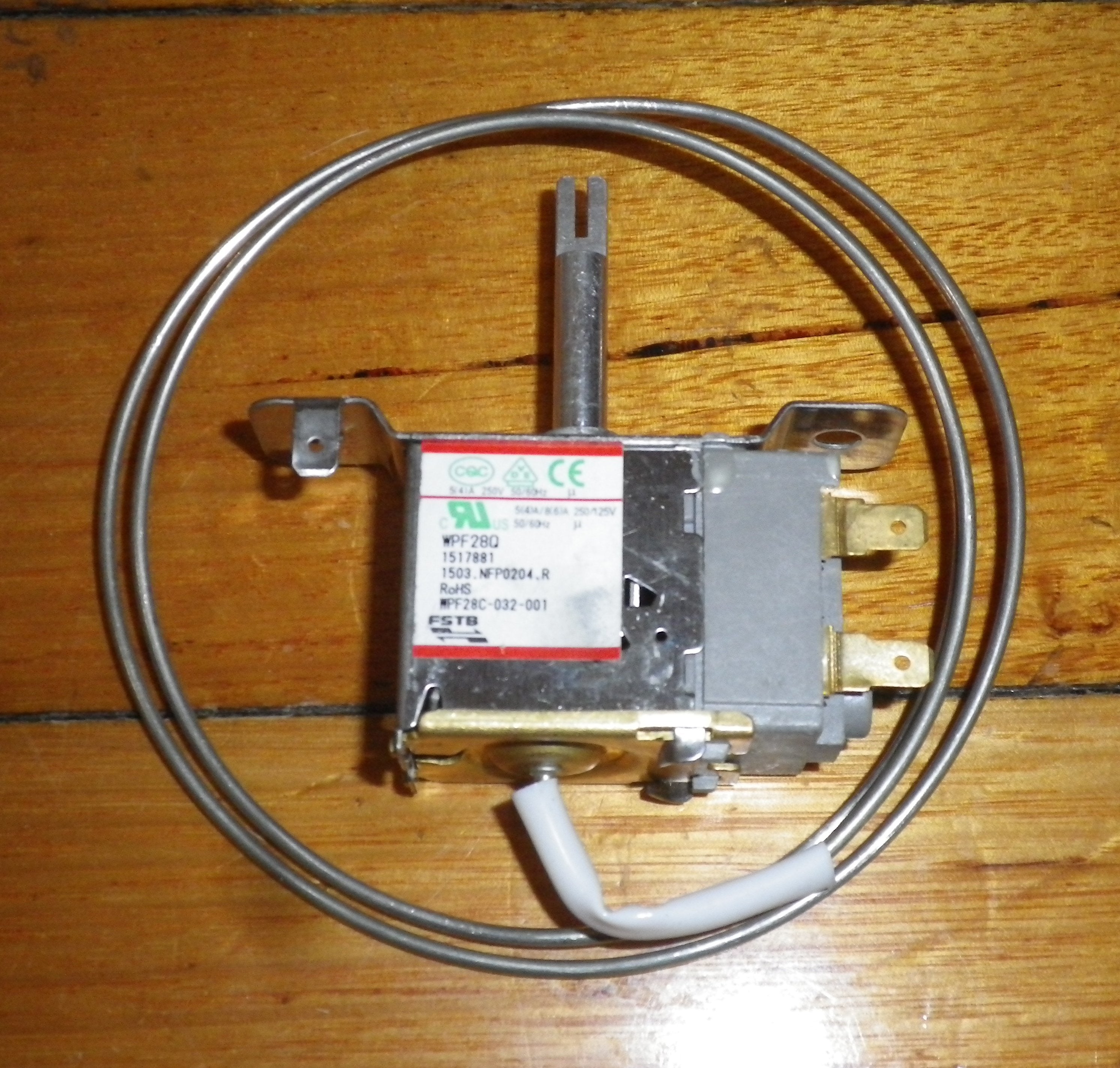 Westinghouse Asian-Style Upright Freezer Thermostat - Part # 4055905949, WPF28Q