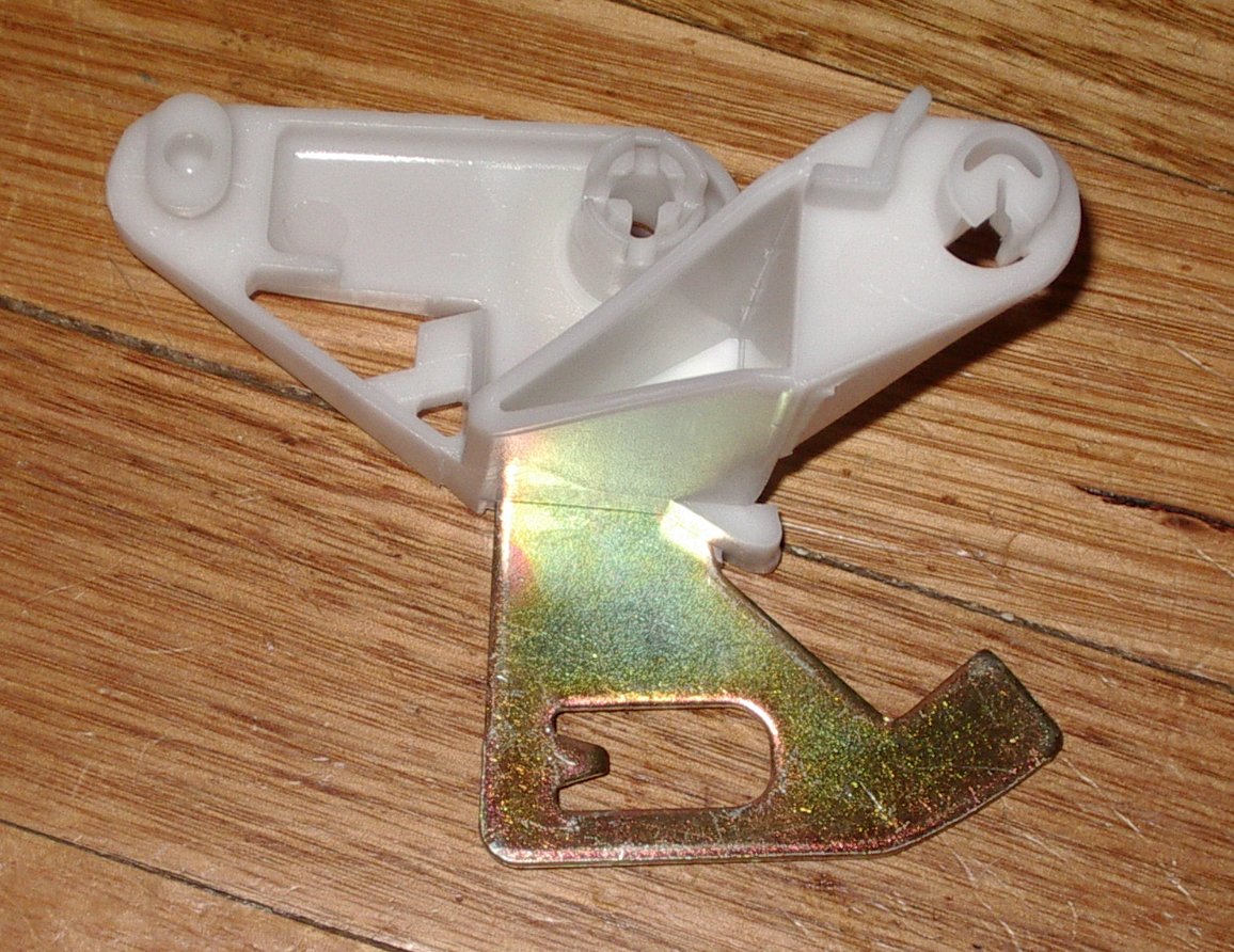 Simpson Top Suspended Gearbox White Brake Lever Assembly with Metal Tongue - Replacement Part # 0185200032 for Large Washing Machines