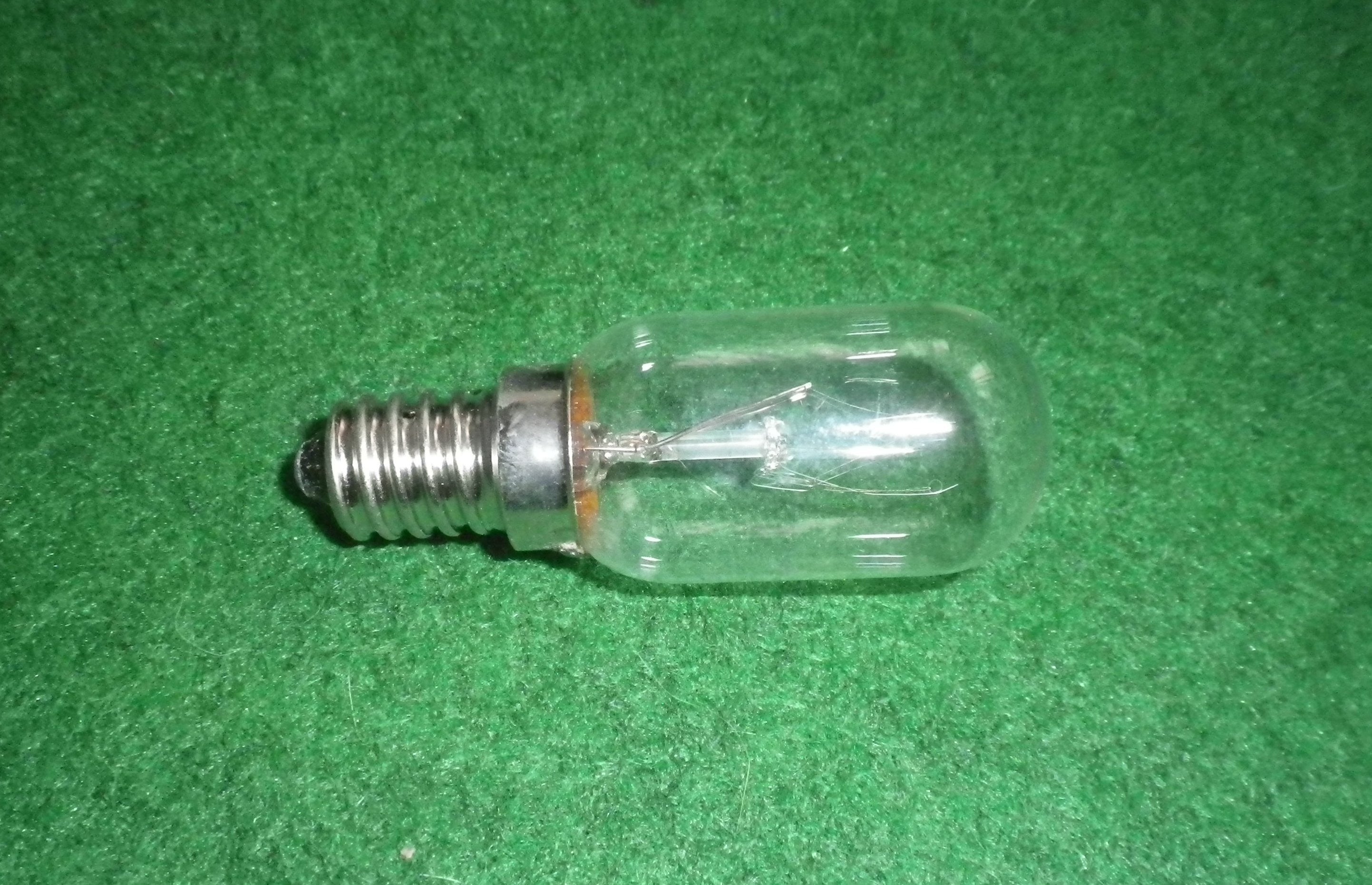15Watt 240Volt Large Bulb SES Base Globe for Microwave Ovens - Part # CL802