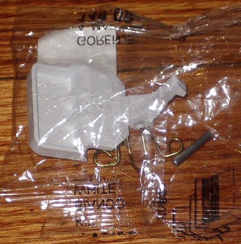Pacific Gorenje Front Loading Washing Machine White Door Handle Catch and Hook Assembly - Part Number PGW016