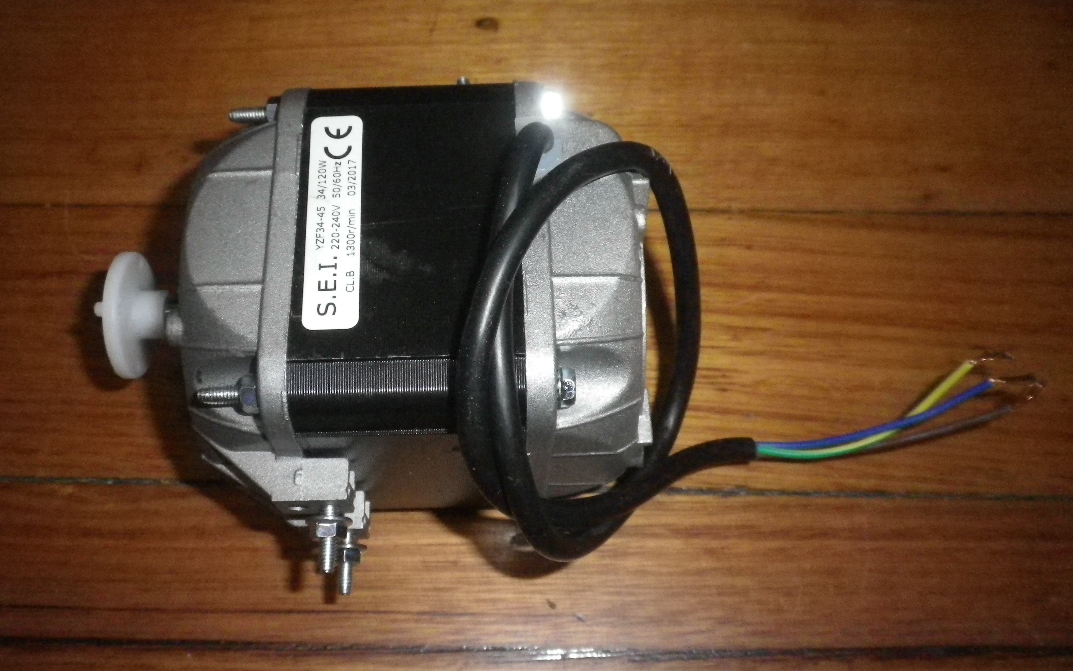 SEI 34-Watt Counterclockwise Condenser Fan Motor for Refrigerators and Freezers - Part # RF516A, YZF34-45