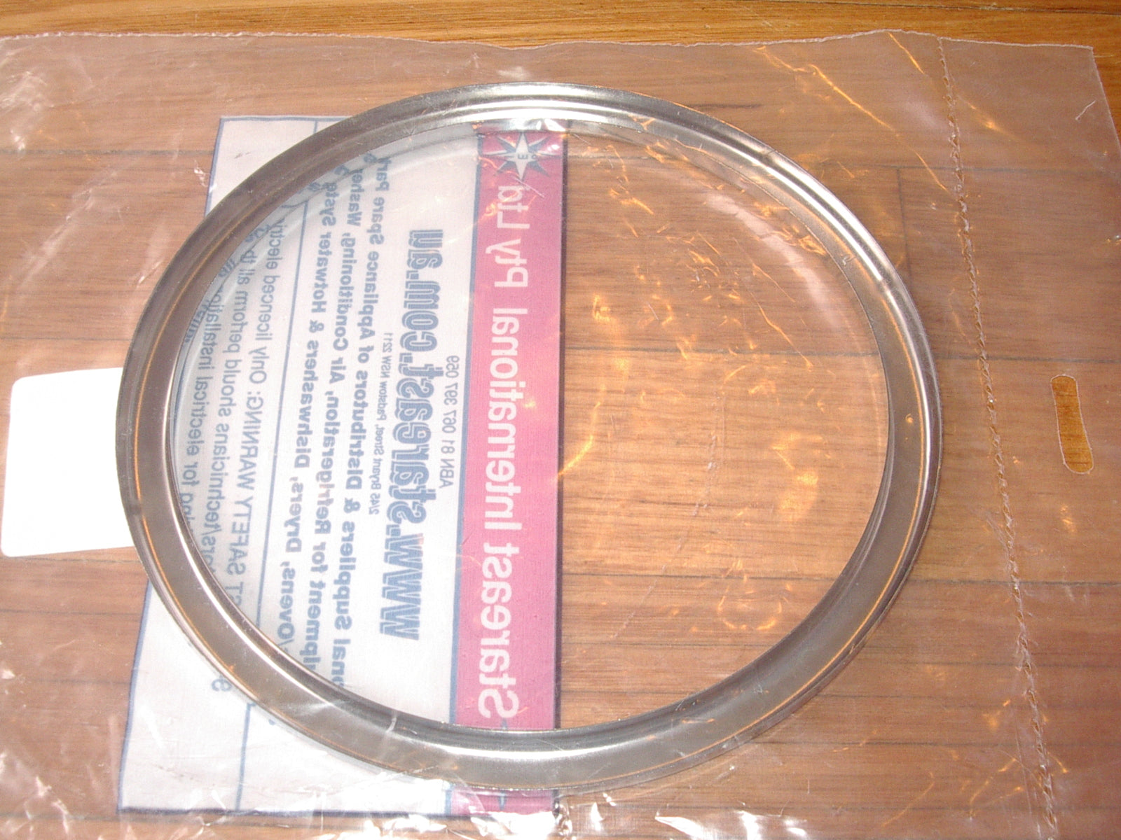 Westinghouse 180mm Chrome Trim Ring - Part SE44 for Large Stoves
