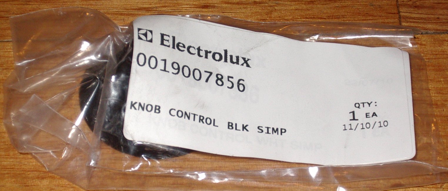High - Quality Simpson Esprit Black Hotplate Control Knob for Stainless Steel Stoves - Part Number 0019007856