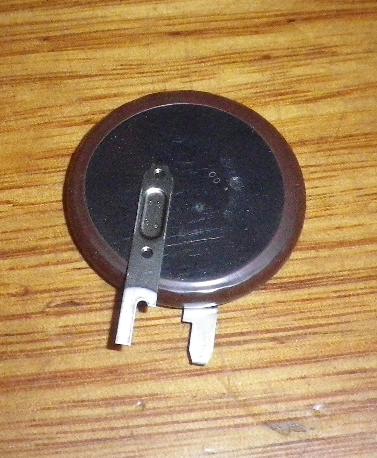 3-Volt Rechargeable Vertical Mount Lithium Battery VL3032-VCN with Soldering Tags for Circuit Boards