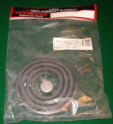 Simpson 6-1/4 Inch 1250-Watt Plug-in Electric Hotplate - Model # 1192-10