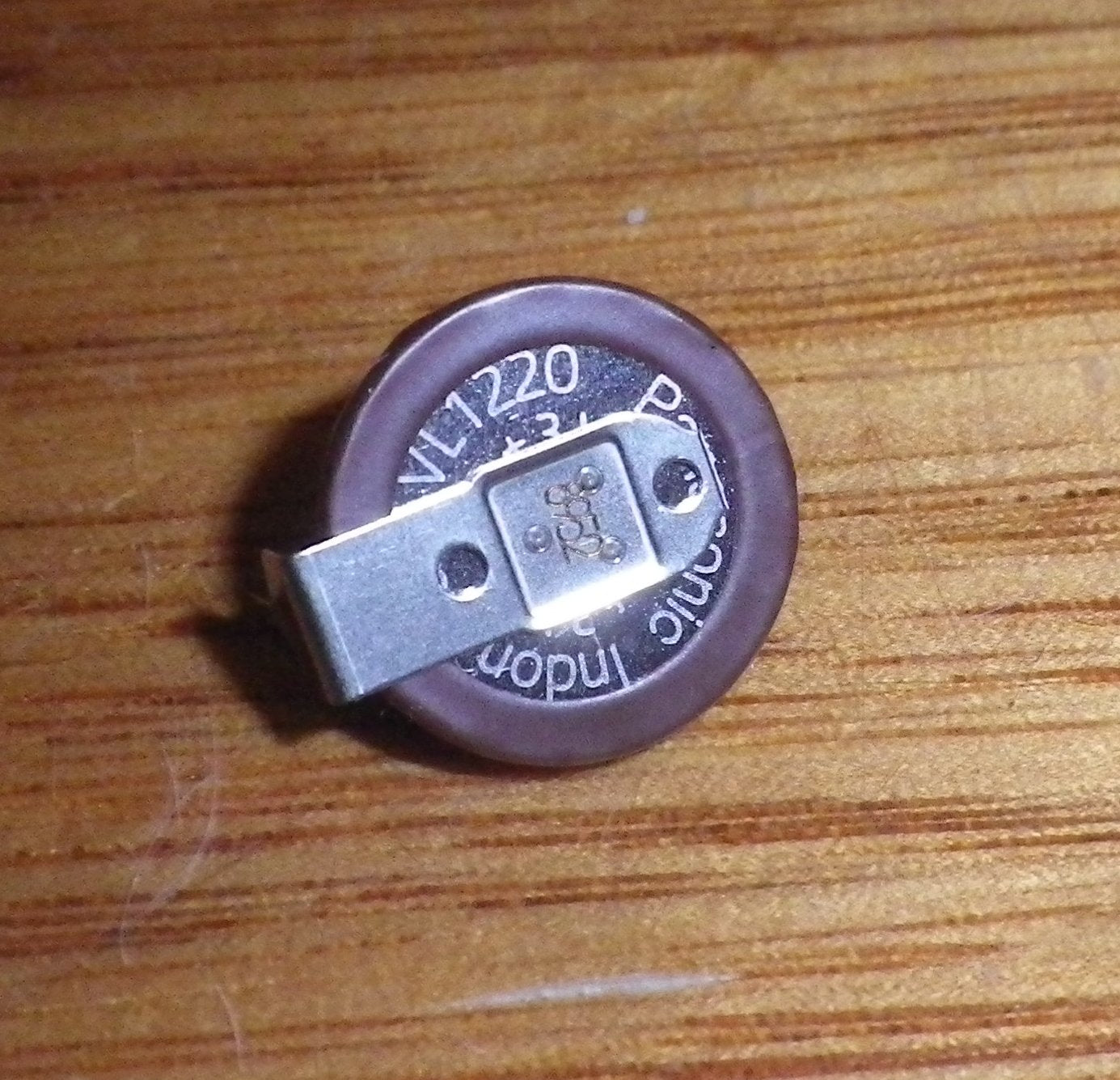 3V Rechargeable Horizontal Mount Lithium Battery VL1220-HFN with Solder Tags