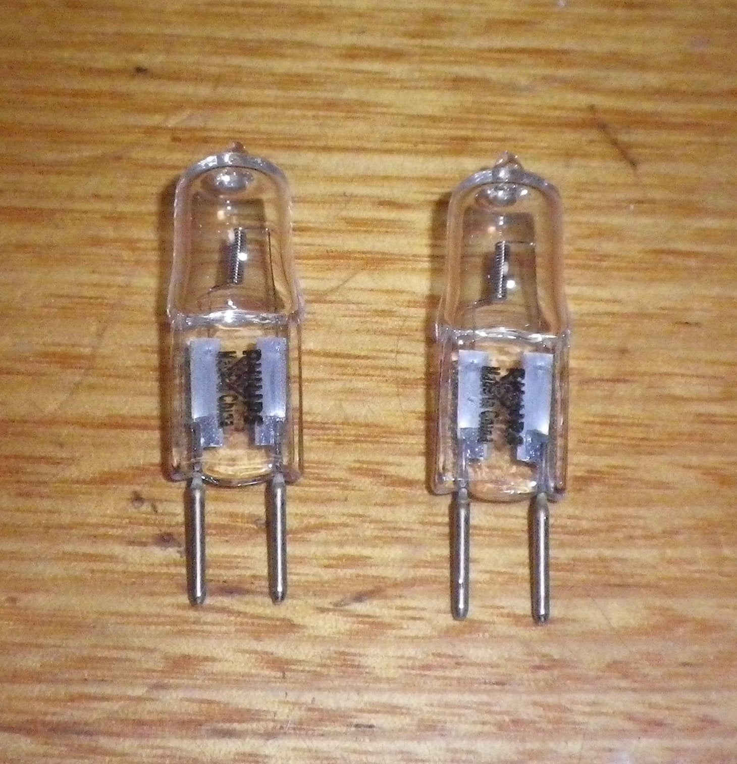 Philips 50-Watt 12-Volt Halogen Wedge Globe with GY6.35 Base - Pack of 2 Bulbs - Part # 251267