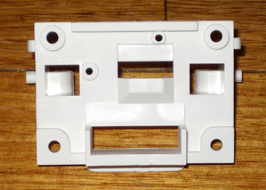 White Plastic Simpson Contessa Dishwasher Door Handle - Part #0030477070