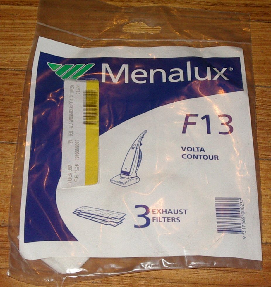Volta Contour Micromesh Exhaust Vacuum Cleaner Filters (Pack of 3) - Part F13