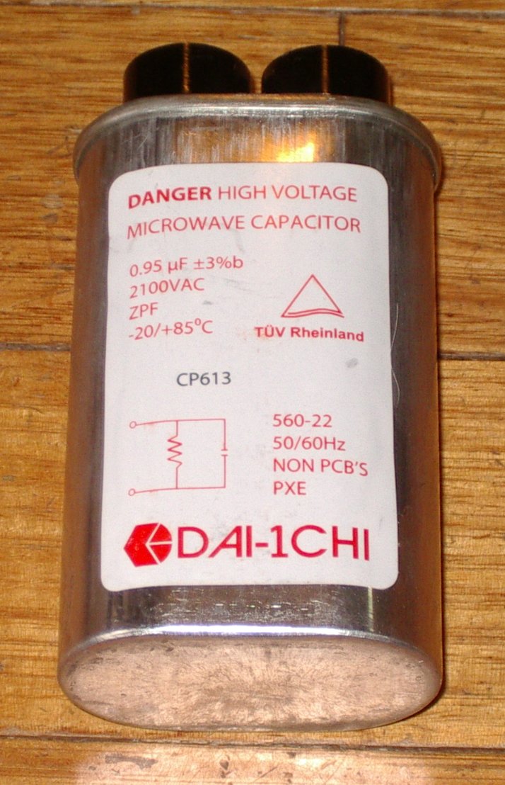 2100V 0.95MFD High Voltage Microwave Capacitor - Part # MWC613, CP613