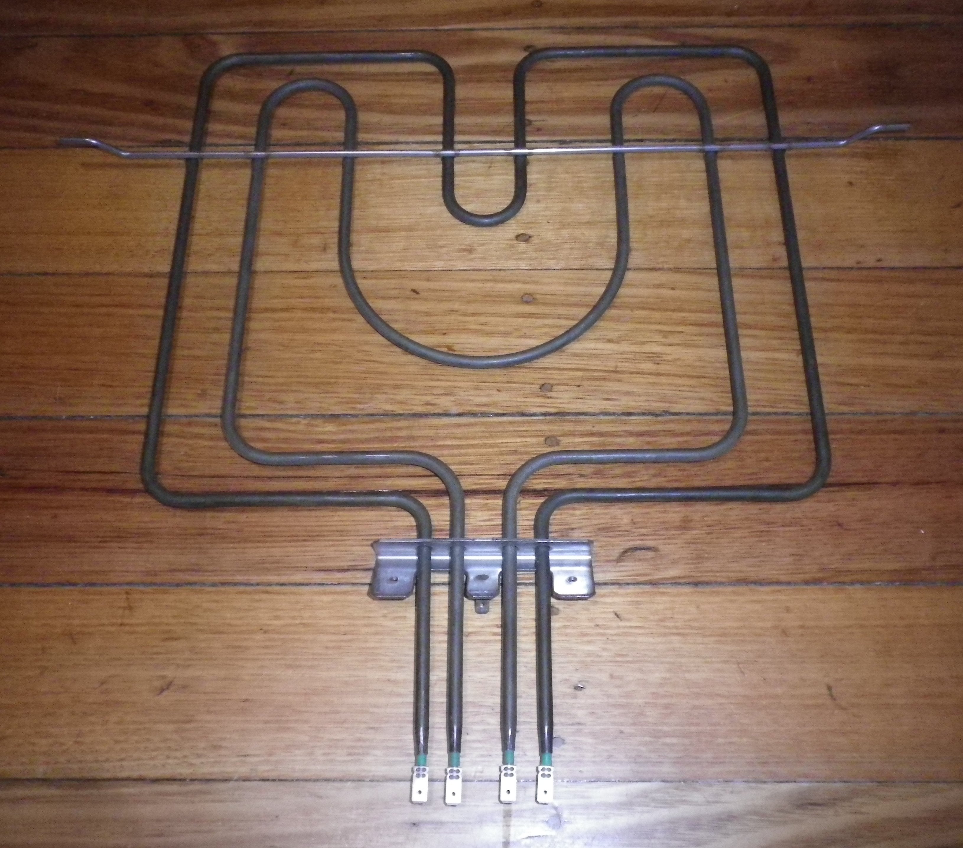 High - Power Omega, Blanco, St George Upper Oven and Grill Heating Element with Angled Mounting Bracket - 1200/1000W, Part # KM12570011