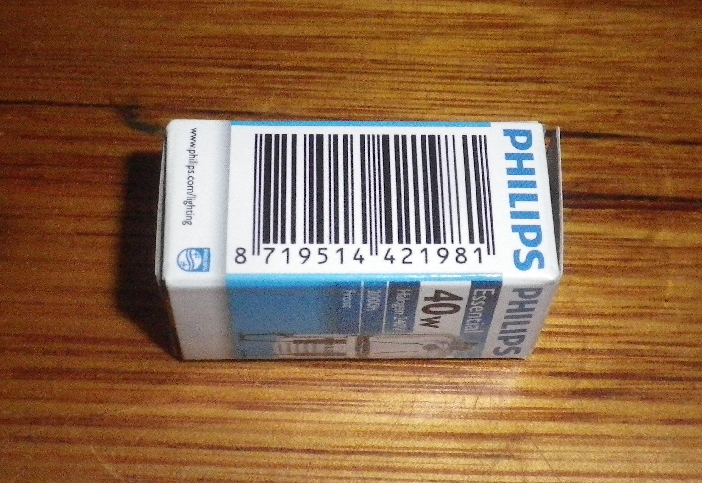 Philips 40-Watt 240-Volt Frosted Quartz Halogen Wedge Globe Lighting Bulb with G9 Base - Part Number 421981