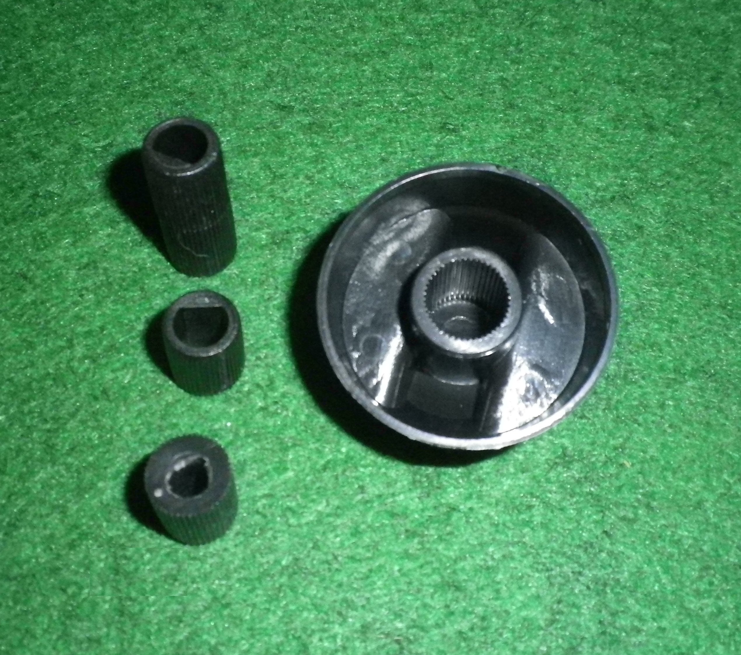 Versatile Universal Black Control Knob for Gas or Electric Stoves - Replacement Part No. OVK058B, Similar to Qualtex KNB35