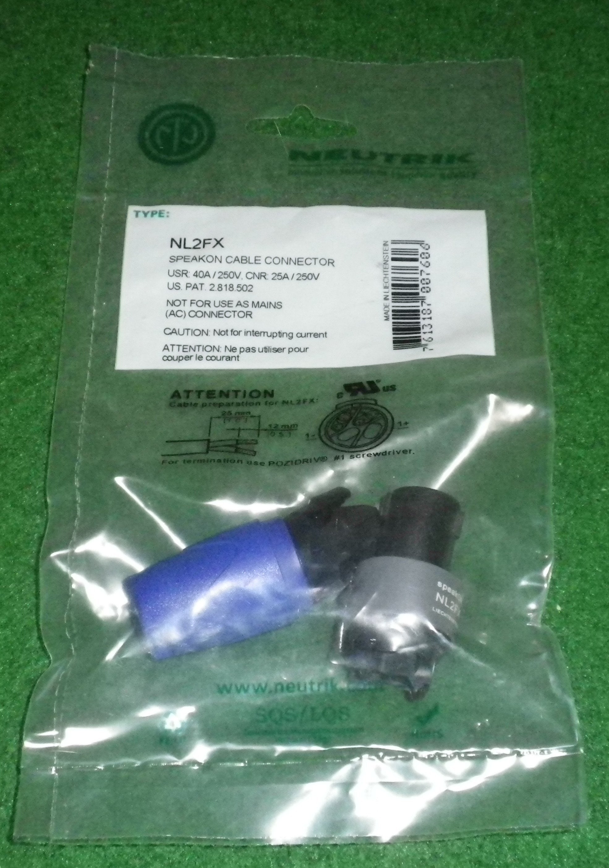 Neutrik Professional Two-Pole Speakon Loudspeaker Connector - Model NL2FX