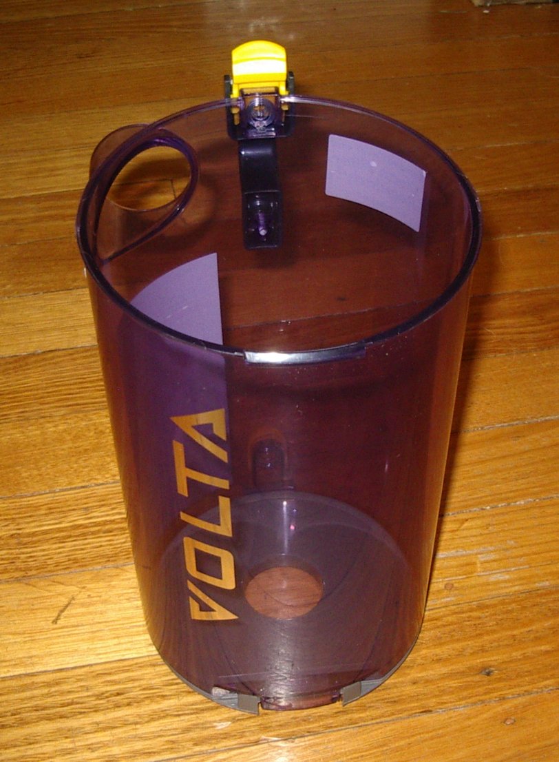 Purple Volta PowerGlide U3282AVZ Vacuum Dust Container with Bottom Lid - Part 80448-16