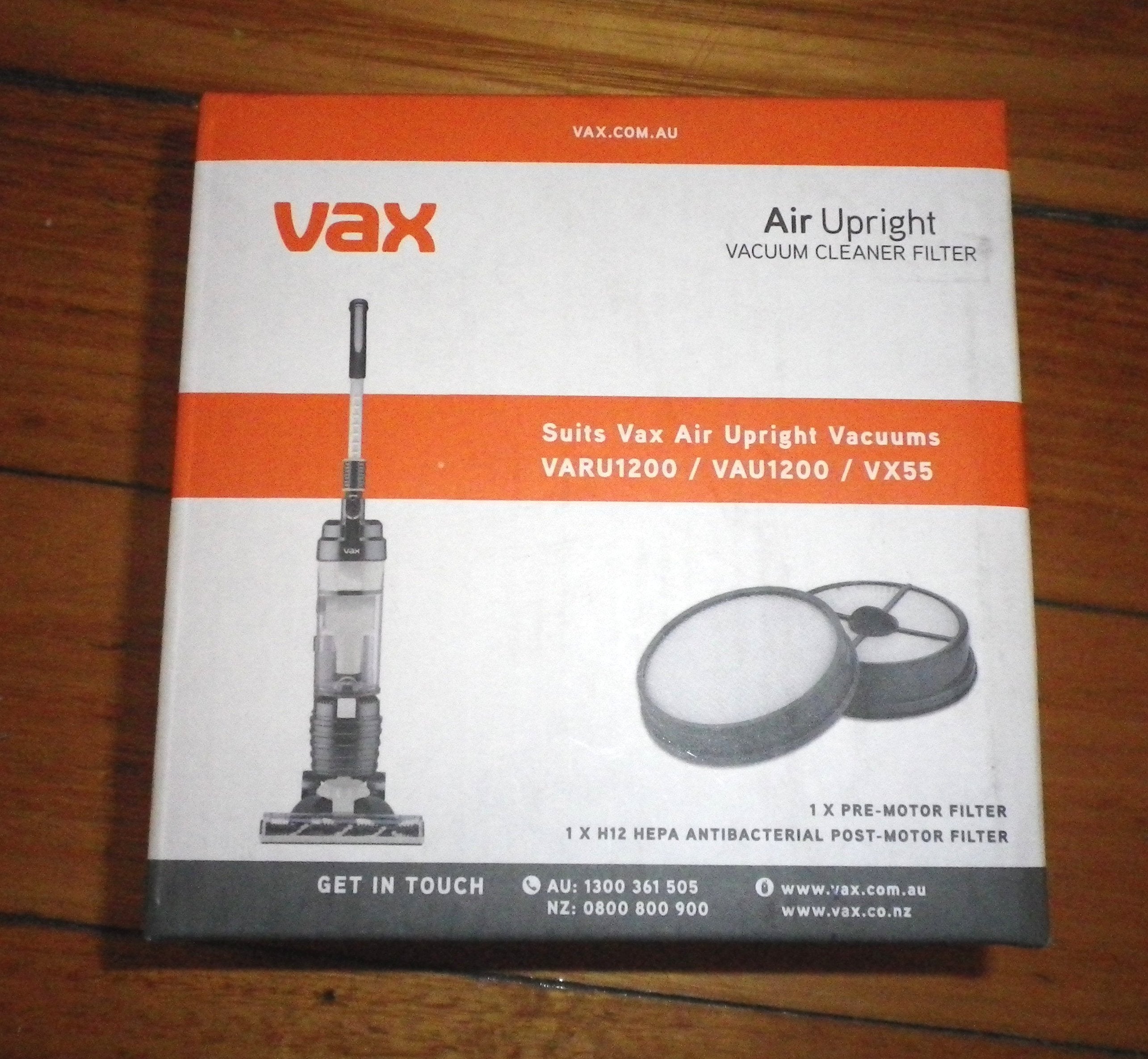 Vax Authentic VAU1200, VARU1200, VX55 Air High - Efficiency Hepa Filter Set - Part Number VAUFLT
