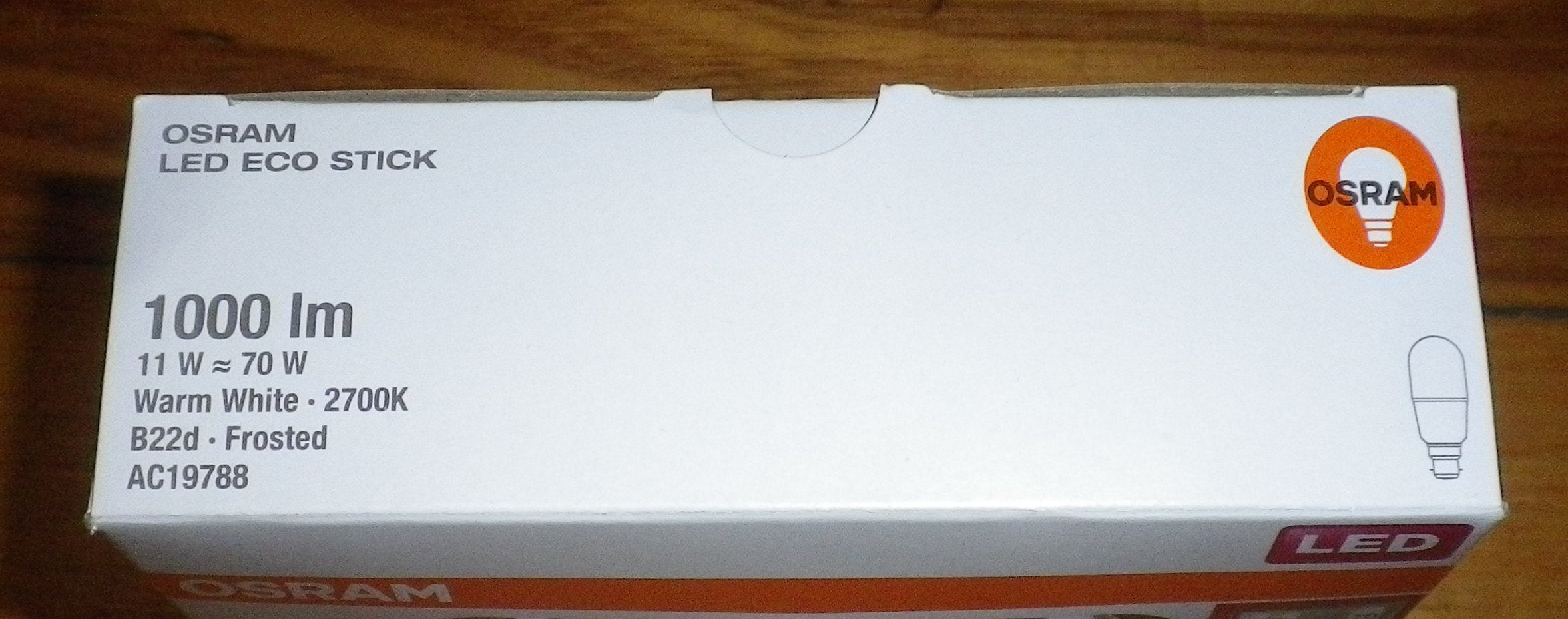 Osram 11Watt 240Volt BC B22D Warm White LED Stick Globe Lighting Product - Part # 693777