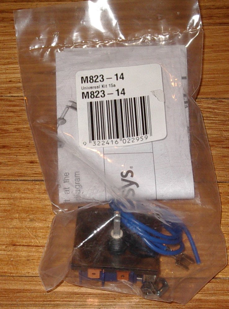 Invensys Universal Dual Griller Simmerstat Control - M823-14 Part
