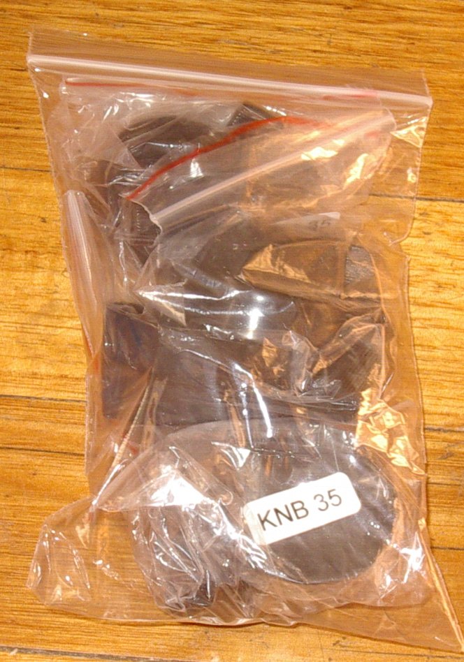 Universal Black Handy Gas or Electric Stove Control Knob Kit (Pack of 4) - Part Number KNB35K