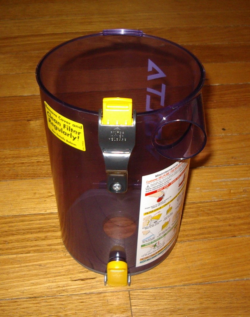Purple Volta PowerGlide U3282AVZ Vacuum Dust Container with Bottom Lid - Part 80448-16