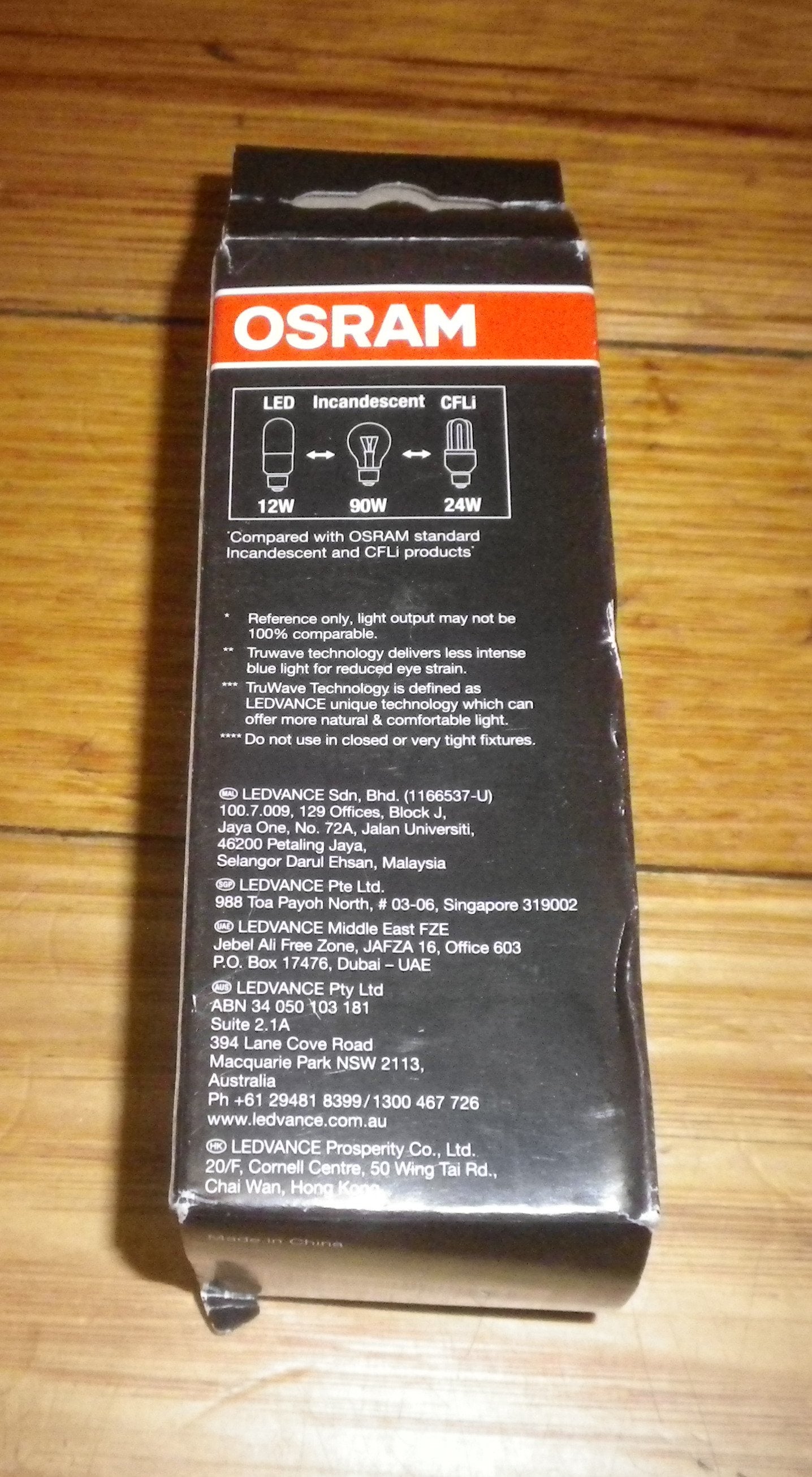 Osram 12Watt ES E27 LED Daylight Stick Globe with 1350 Lumens - Product Part # 128866