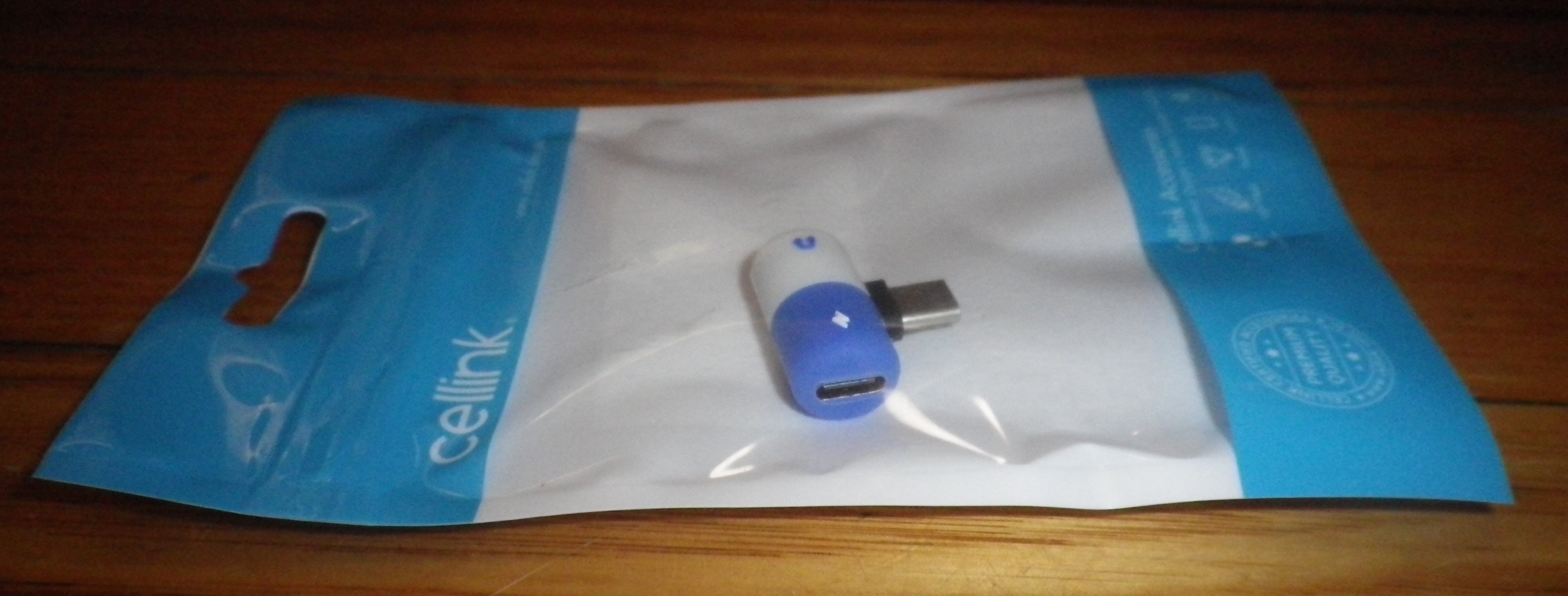 USB - C Male to Data and Audio USB - C Female Double Adaptor Splitter, Celllink Part # CA3115