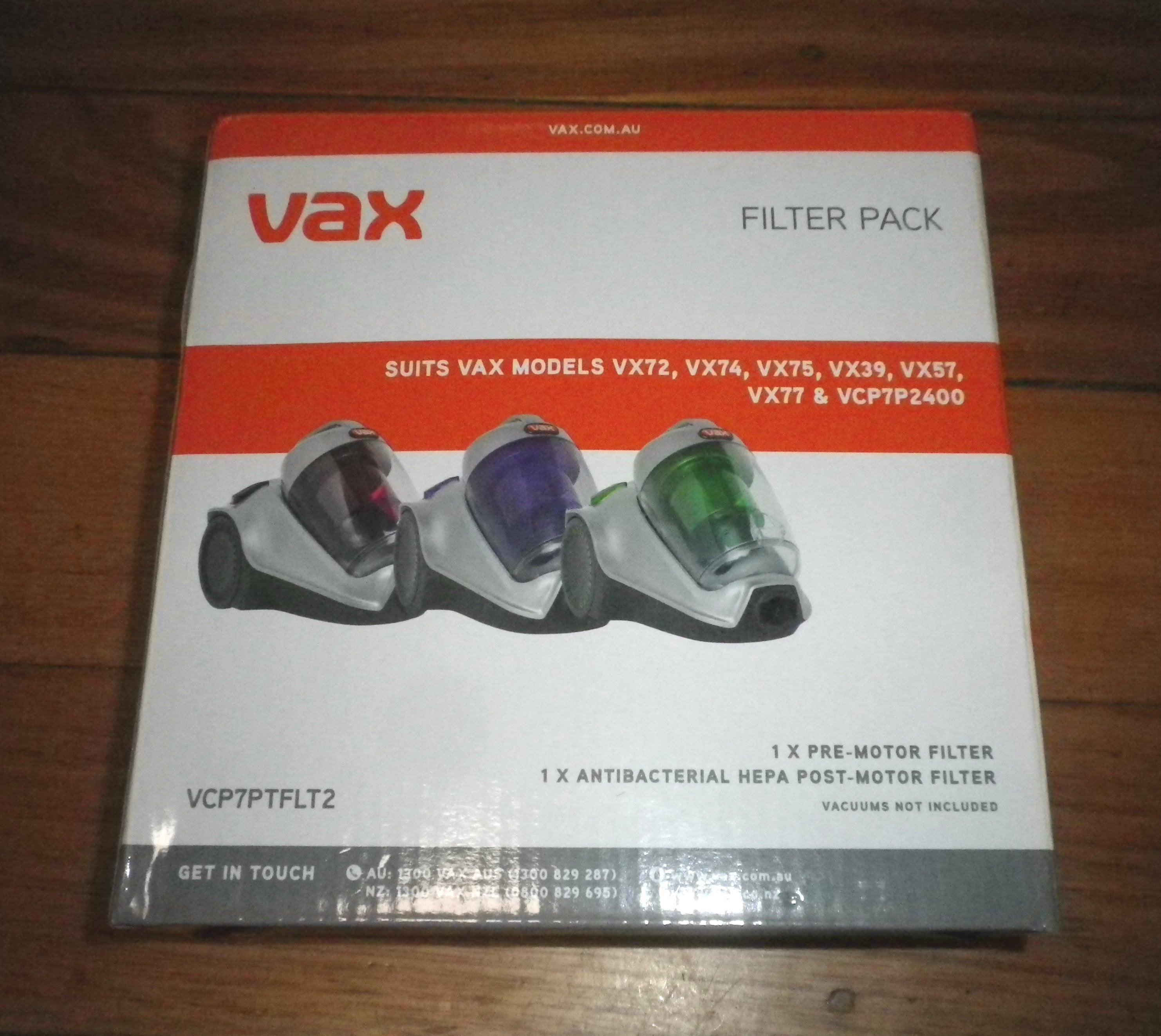 Vax Power 7 V2 Genuine Pet Antibacterial Hepa Filter Set - Part No. VCP7PTFLT2