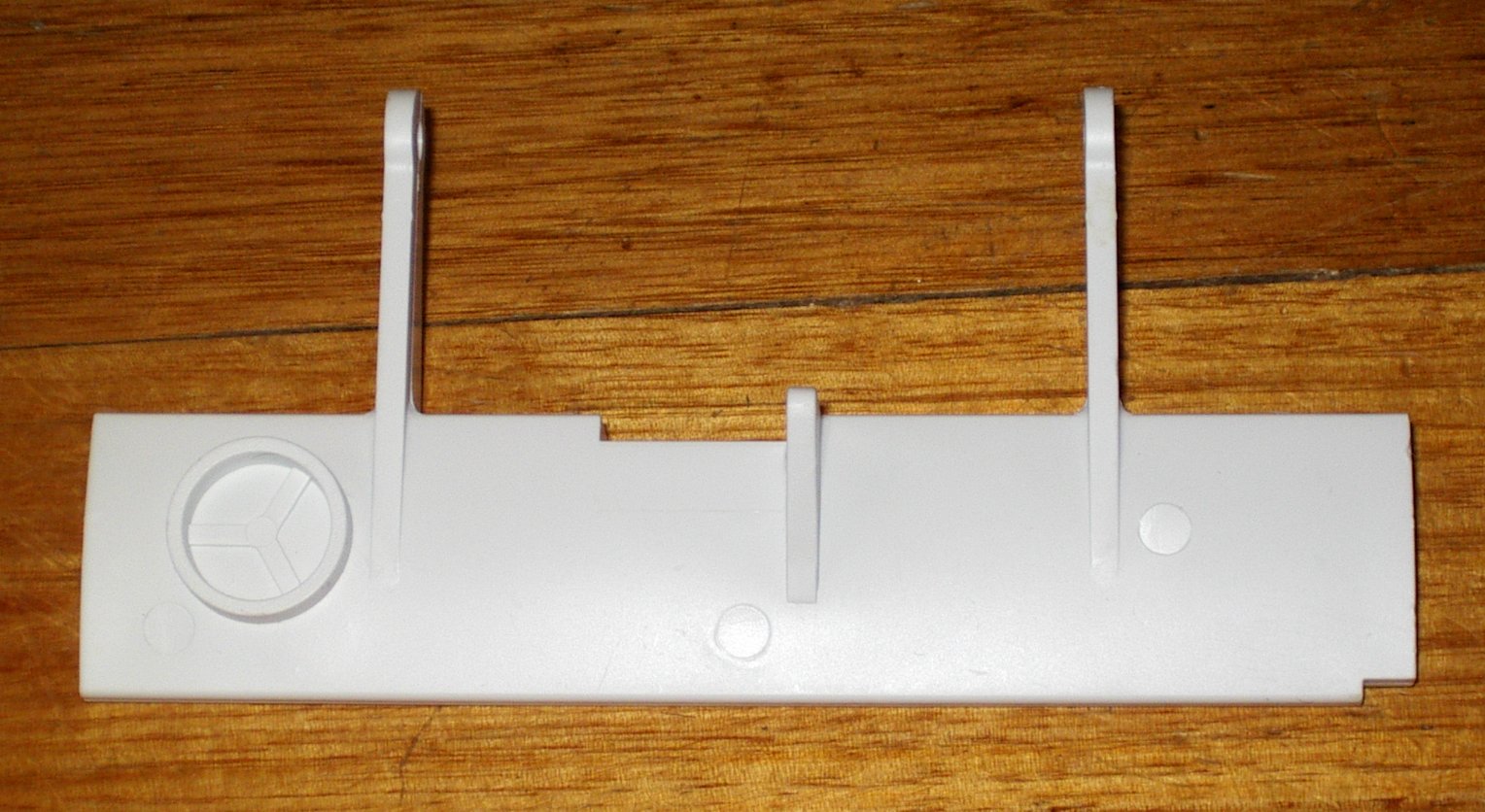 White Plastic Simpson Contessa Dishwasher Door Handle - Part #0030477070