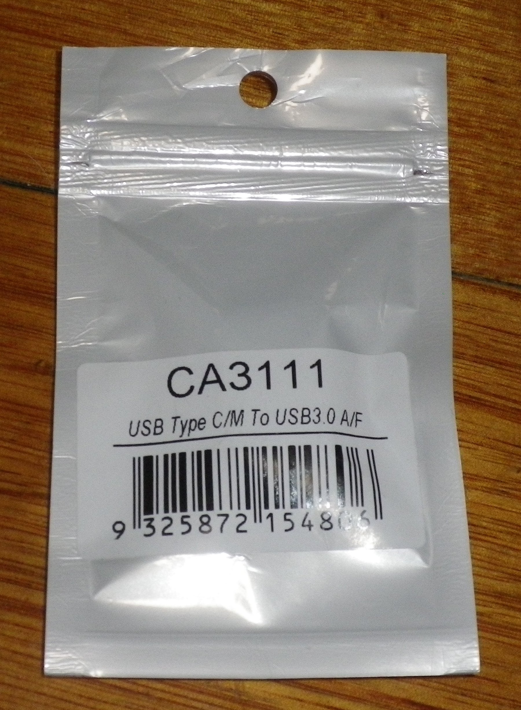 High - Speed USB 3.1 Type - C Male to USB 3.0 Type - A Female Adapter (Part # CA3111)